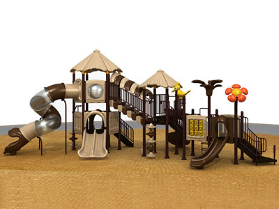 Nature Themed Outdoor Play System for Parks LZ-017